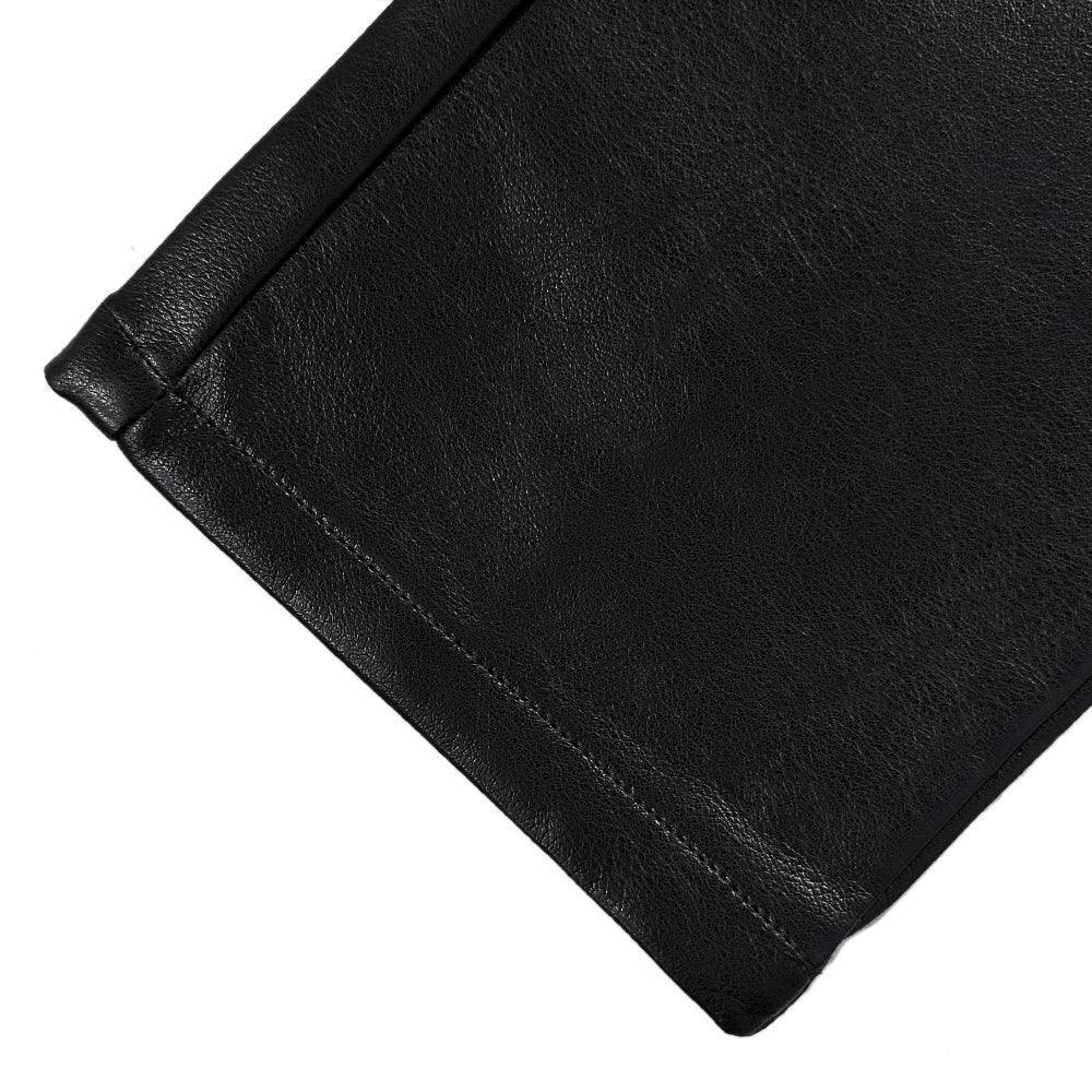 LAST NEST(ラストネスト)商品ページ - Leather Slim Trouser - Black