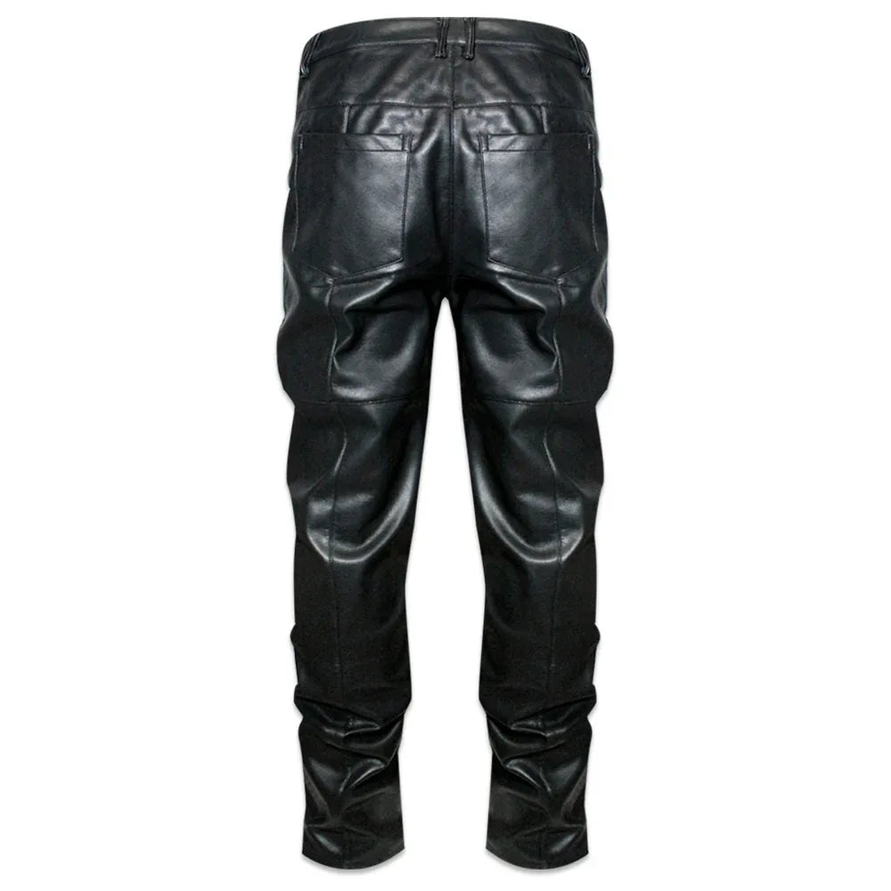 LAST NEST(ラストネスト)商品ページ - Leather Slim Trouser - Black