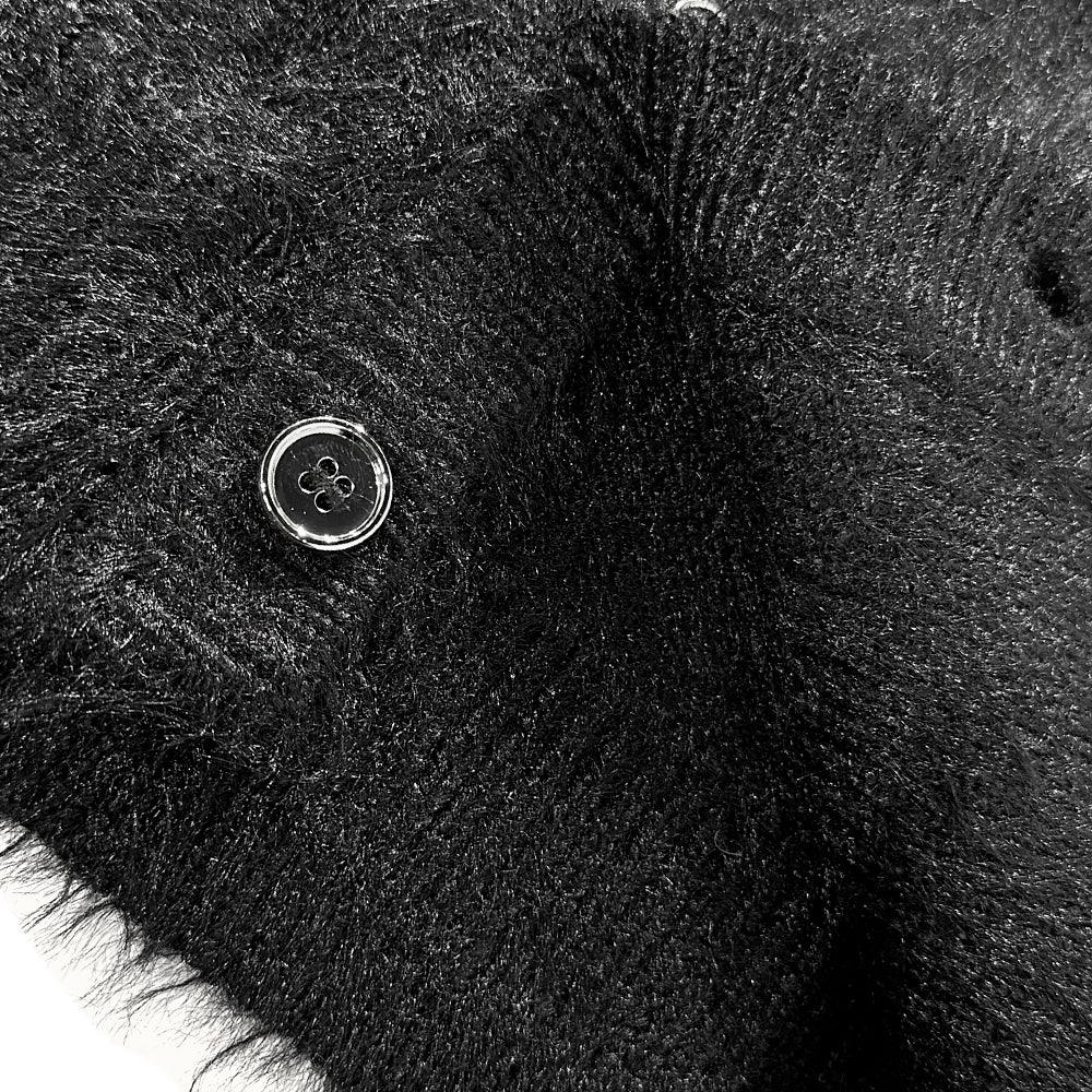 トップス Last nest Risk Taker Mohair Cardigan LAST NEST Product Page - Risk Taker Mohair Cardigan - Black - VENTURER