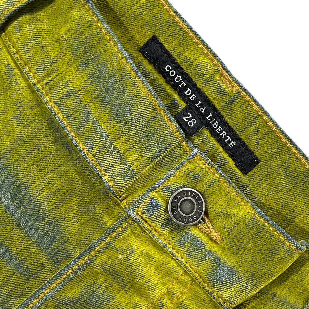 Zander Stretch Suede Denim Baggy Shorts