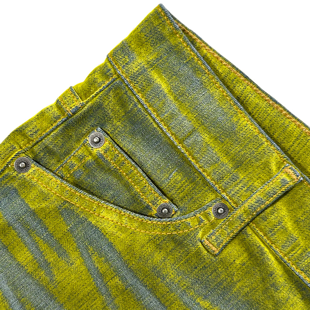 Zander Stretch Suede Denim Baggy Shorts