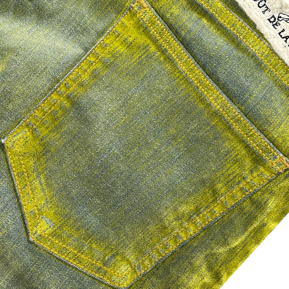 Zander Stretch Suede Denim Baggy Shorts