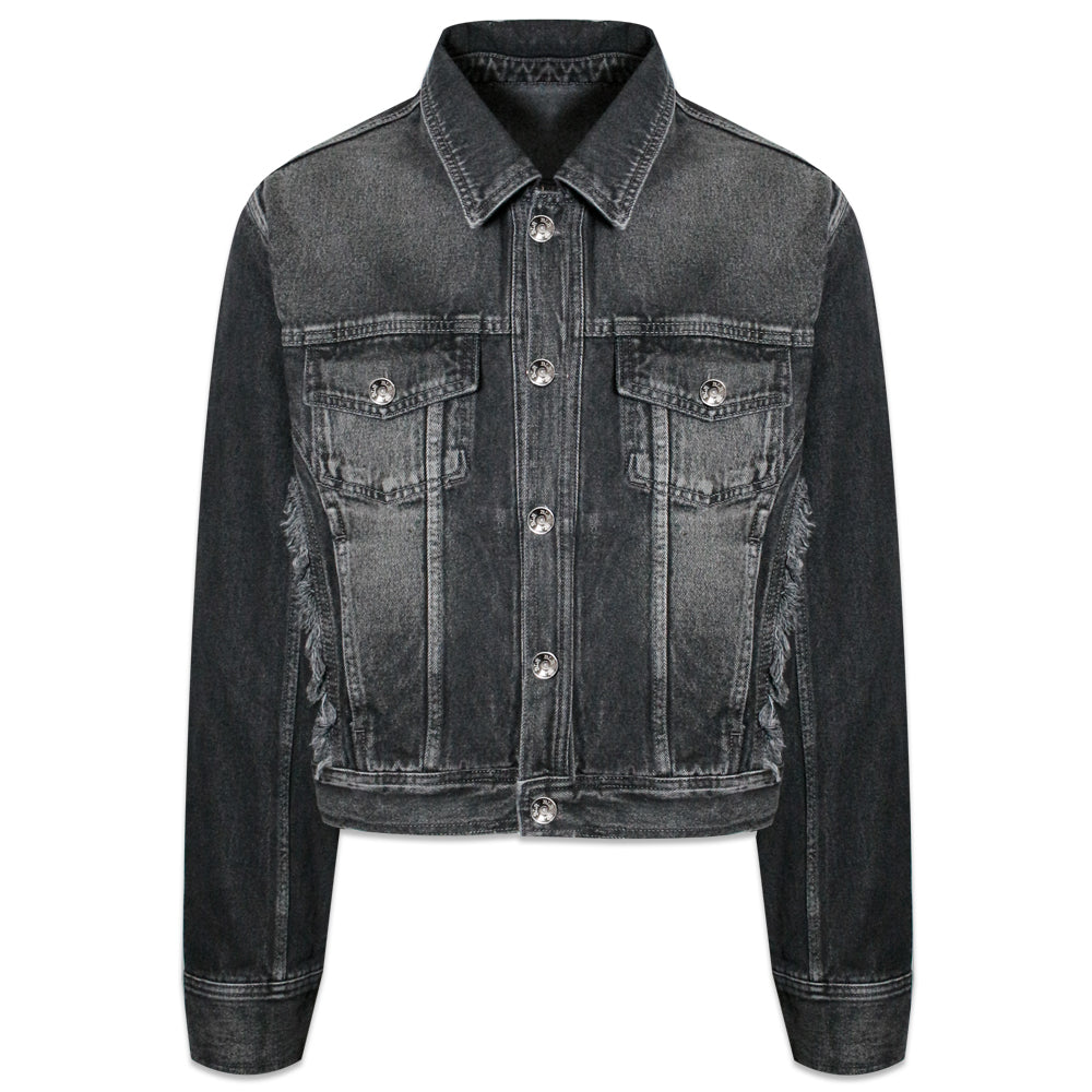 Signature Raw Cut Washing Denim Trucker Jacket