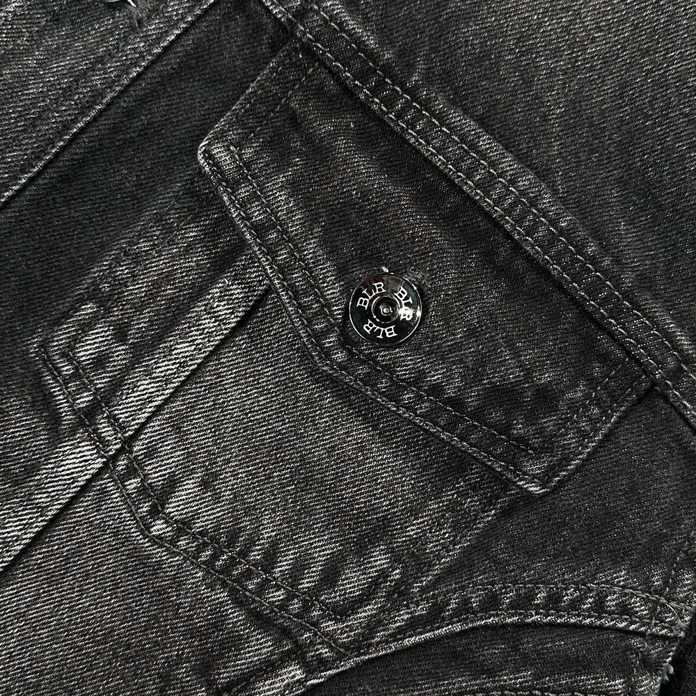 Signature Raw Cut Washing Denim Trucker Jacket