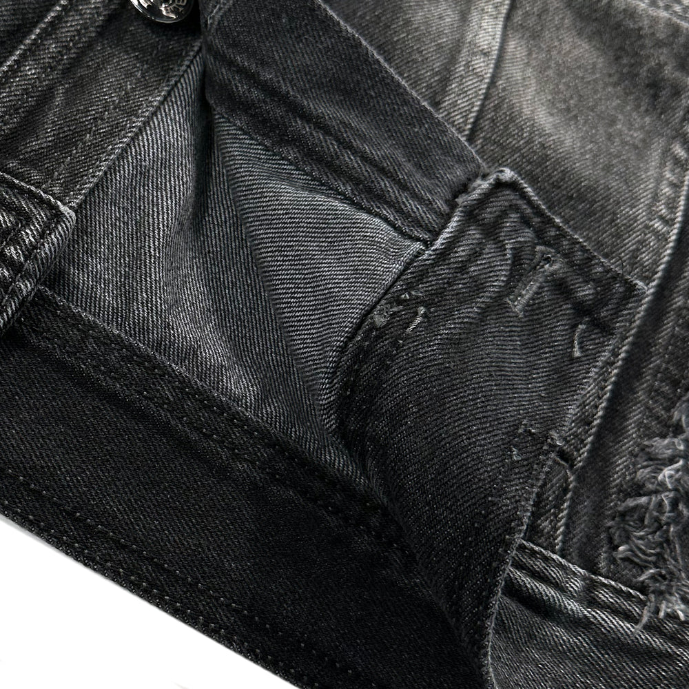 Signature Raw Cut Washing Denim Trucker Jacket