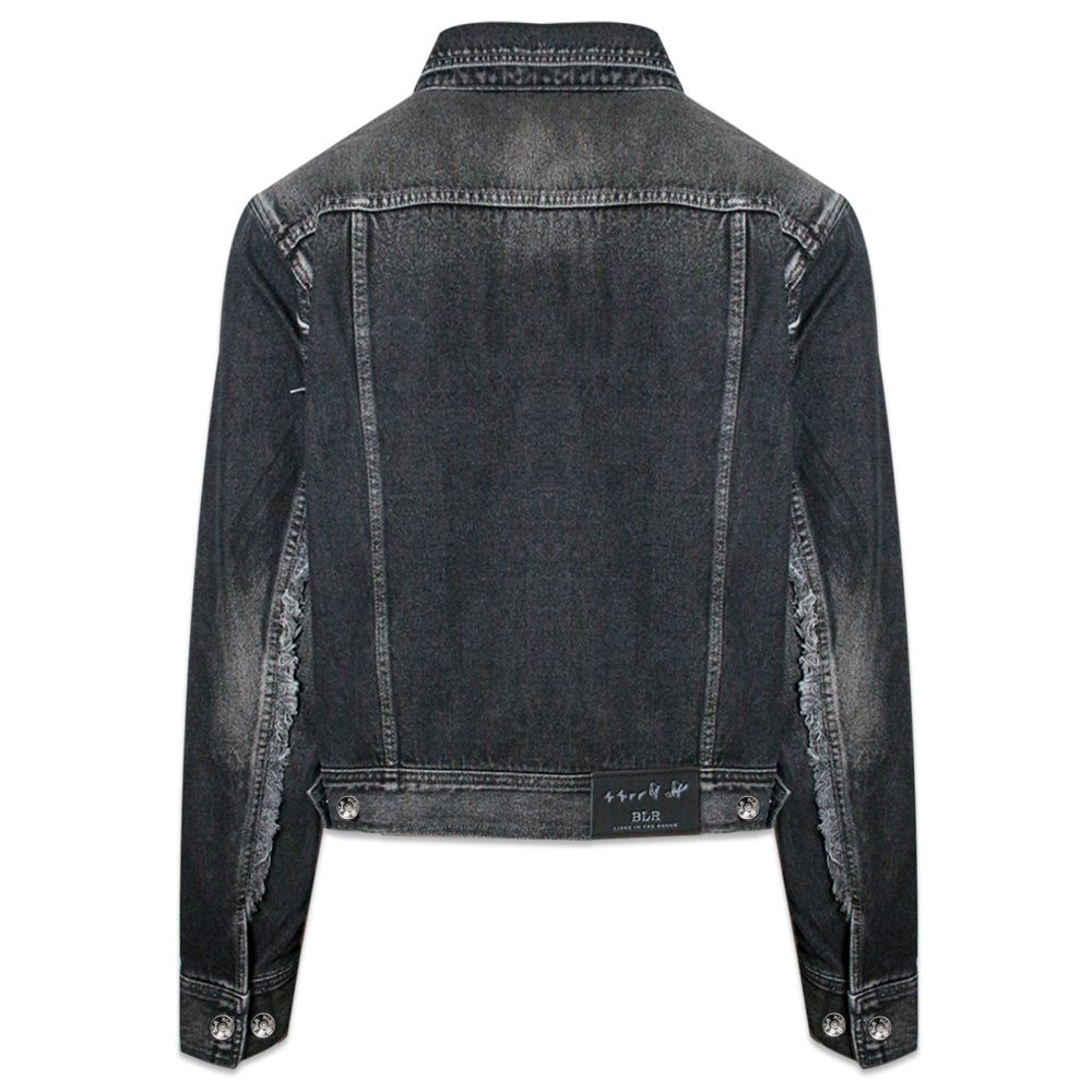 Signature Raw Cut Washing Denim Trucker Jacket