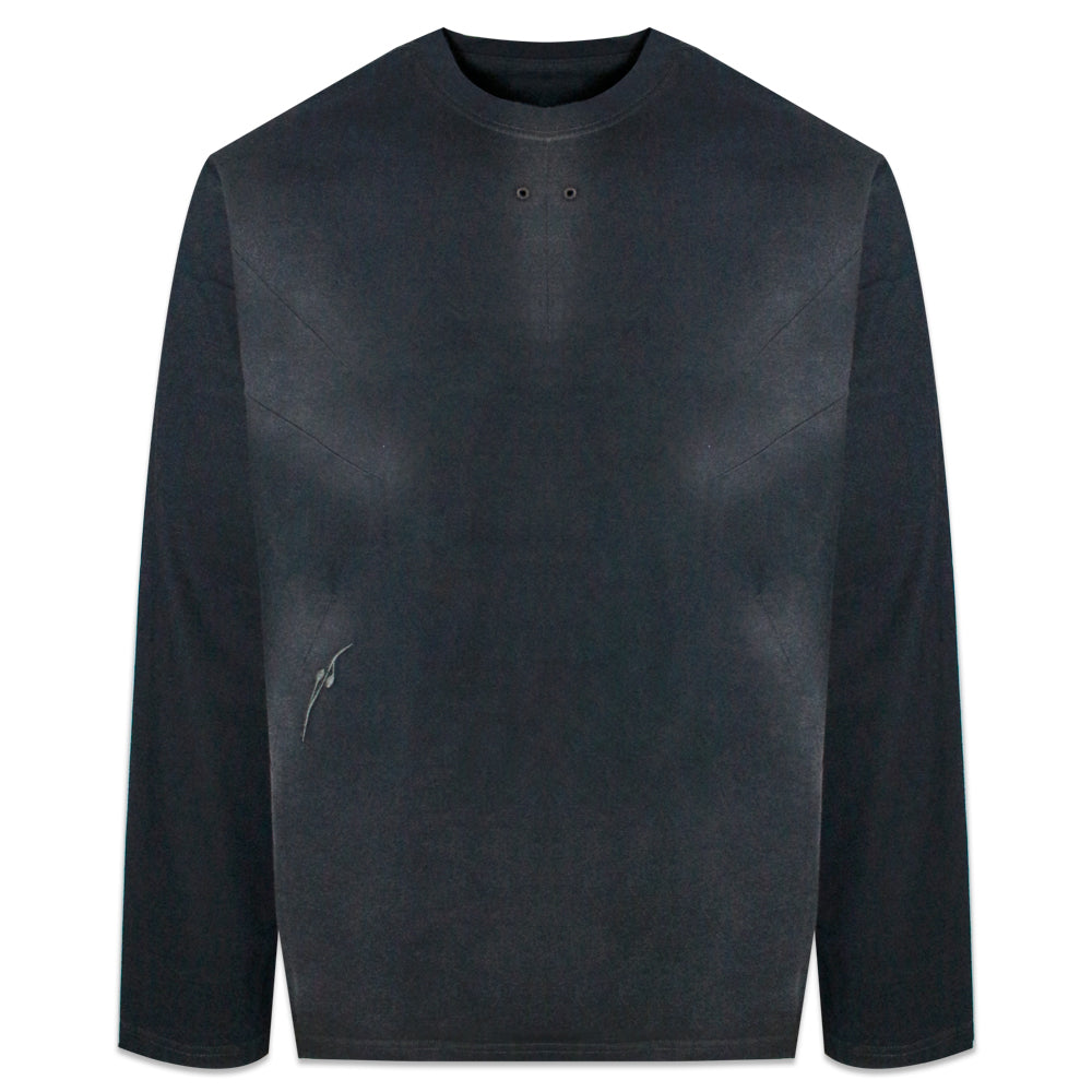 Rain Destroyed Gradation Bleached LS T-Shirt