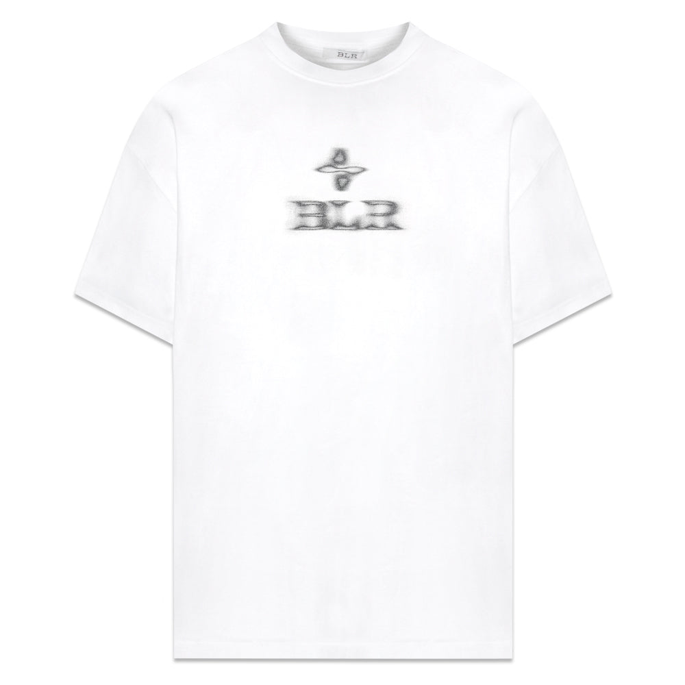 Blurred Logo Printed T-Shirt
