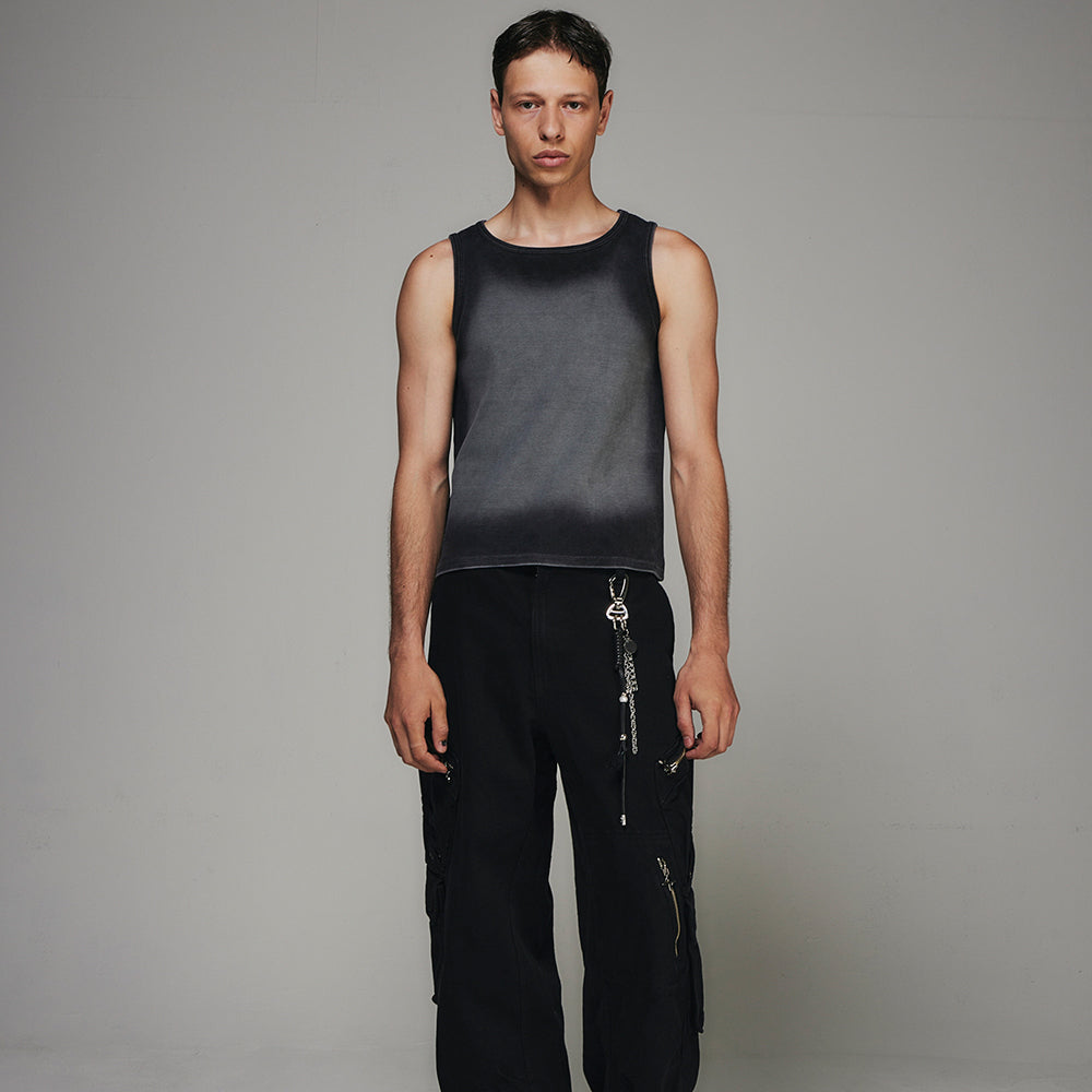 High Tension Gradiation Washing Sleeveless