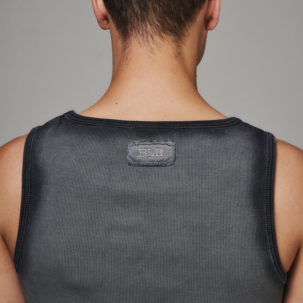 High Tension Gradiation Washing Sleeveless