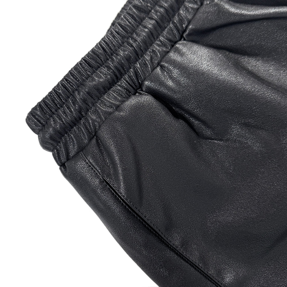 Leather Switching Shorts