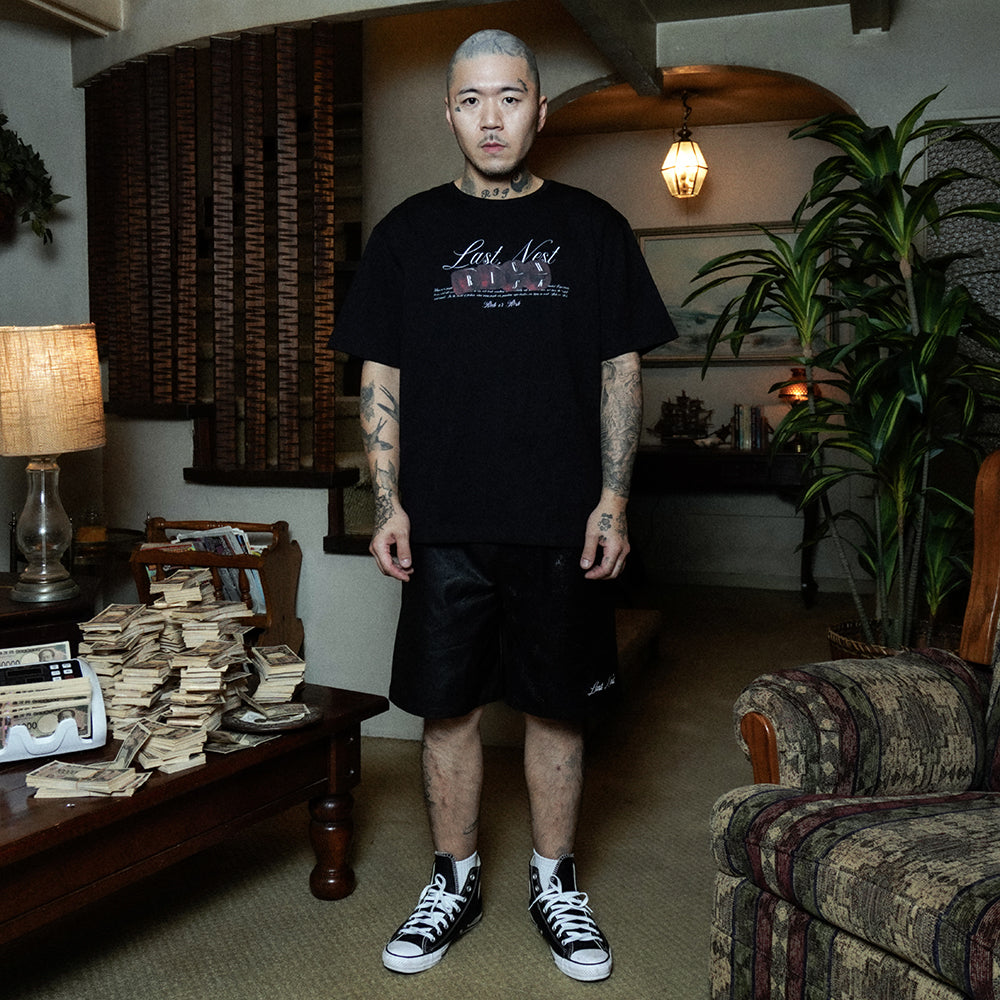 Leather Switching Shorts