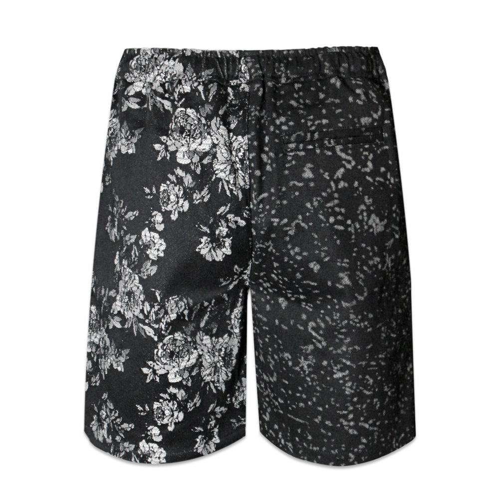Floral Leopard Switching Shorts
