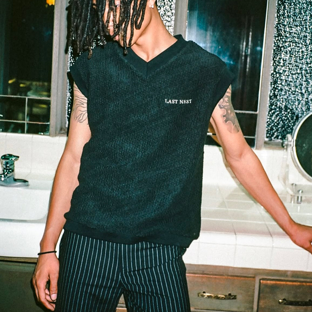 Logo Emb Knit Vest
