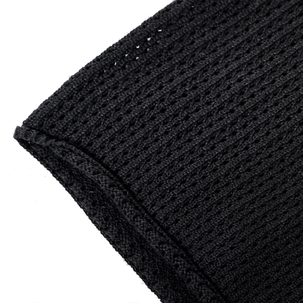 Cropped Knit Mesh OE Jersey