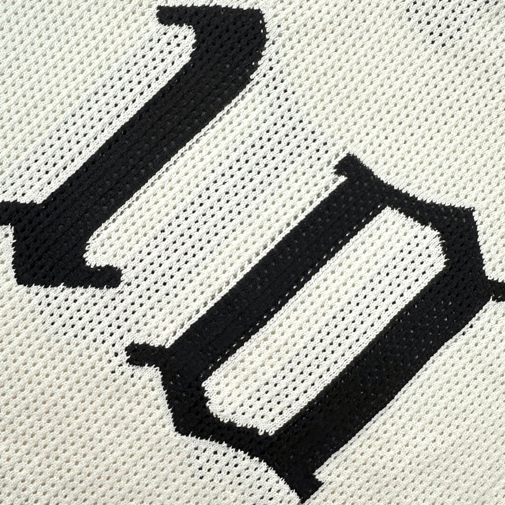 Cropped Knit Mesh OE Jersey