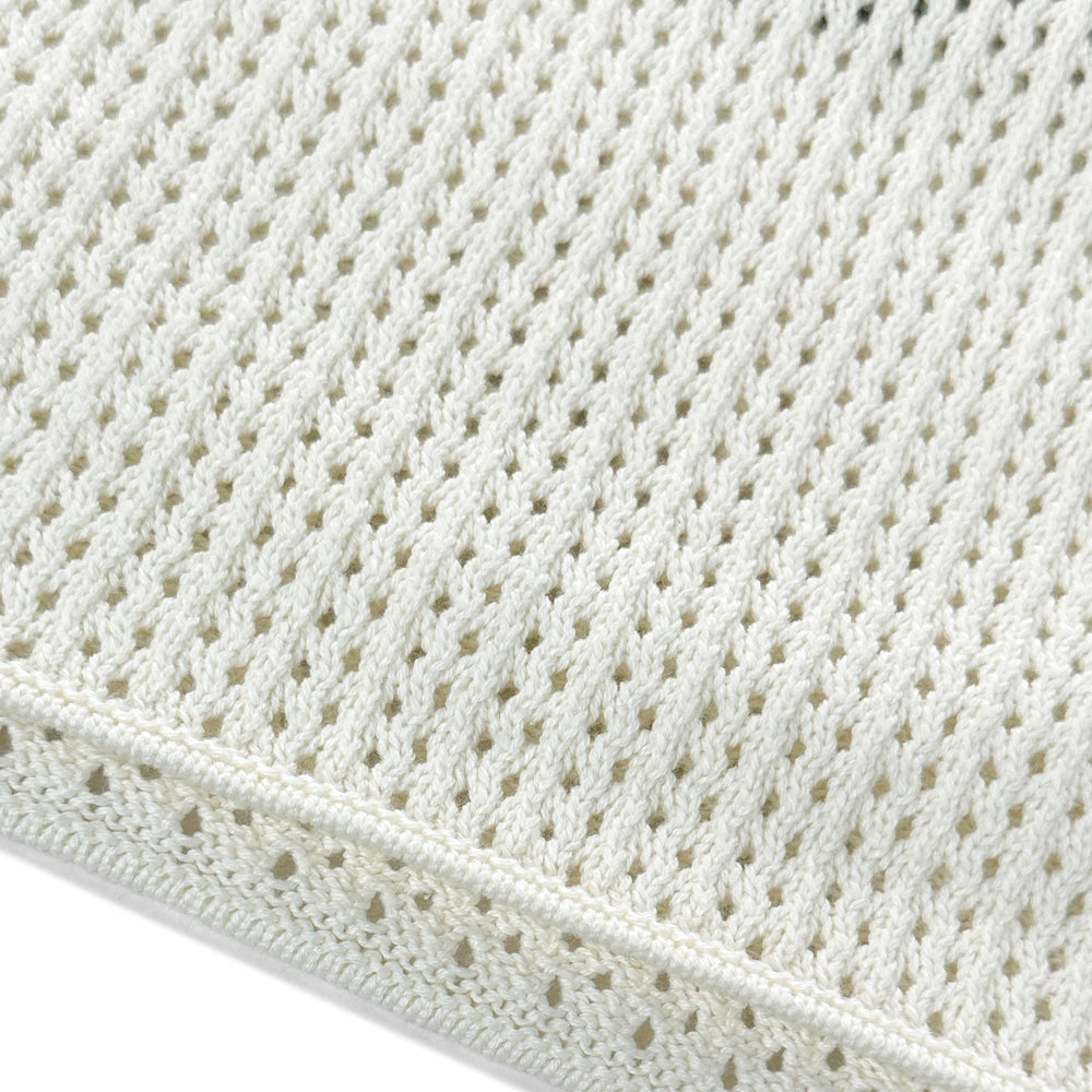 Cropped Knit Mesh OE Jersey