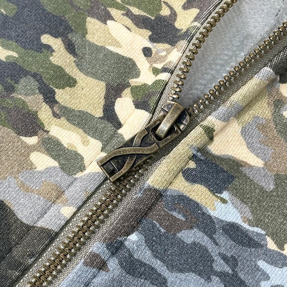 XWORE NYC(ウォー) 商品ページ - Mixed Camo Zip Up Hoodie - Camo