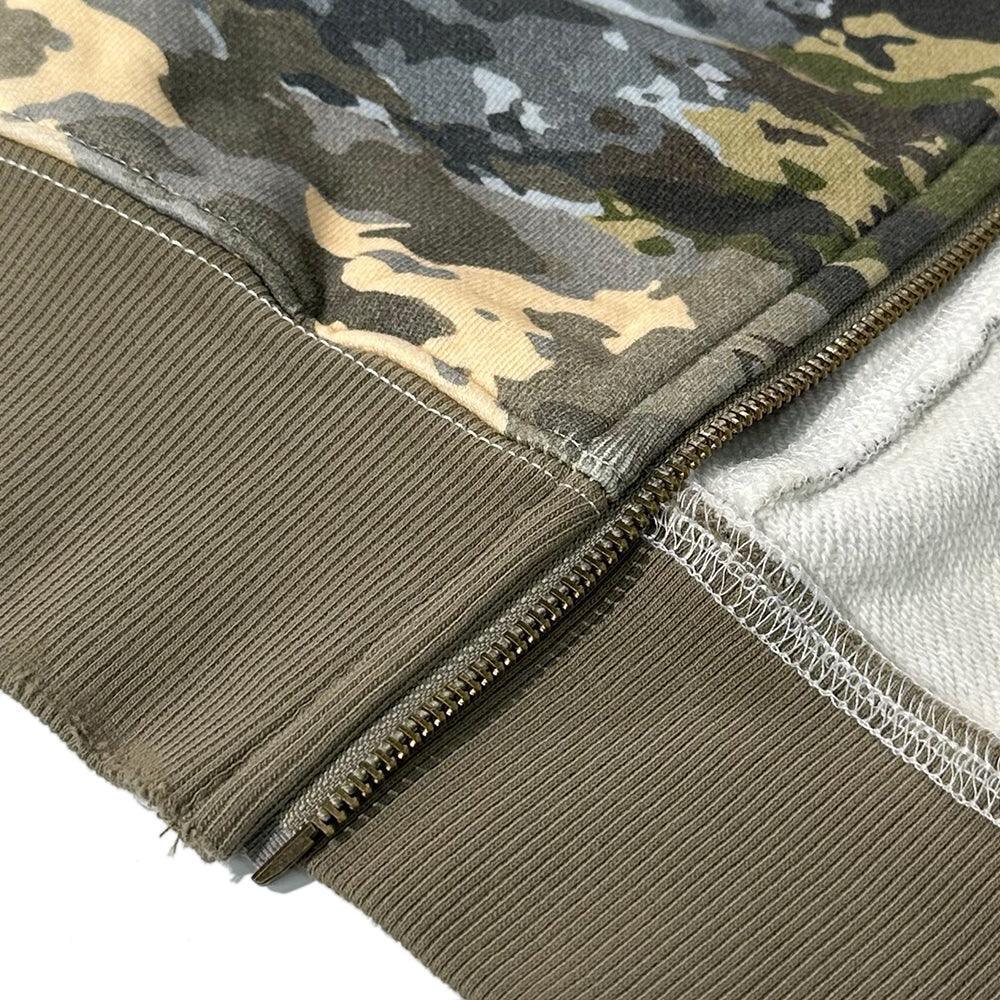 XWORE NYC(ウォー) 商品ページ - Mixed Camo Zip Up Hoodie - Camo