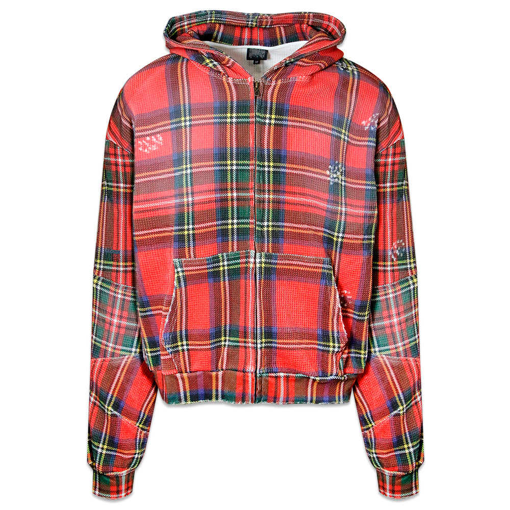 Tartan Plaid Zip Up Hoodie
