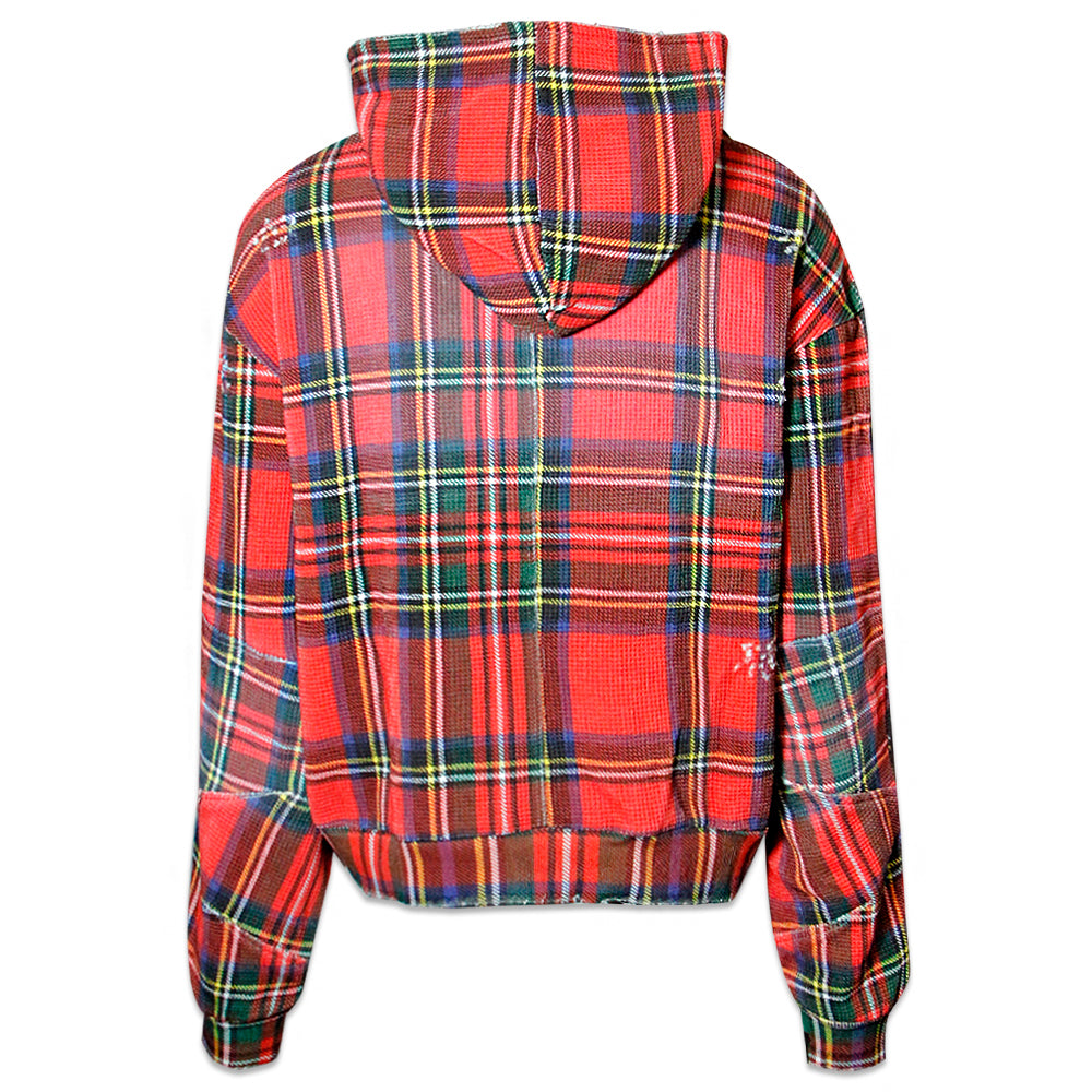 Tartan Plaid Zip Up Hoodie