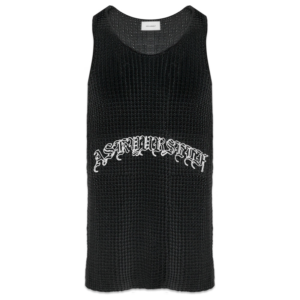 Goth Knit Crochet Tank