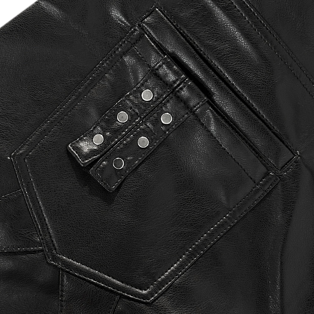 Ghidorah Chaos Leather Cargo Pants