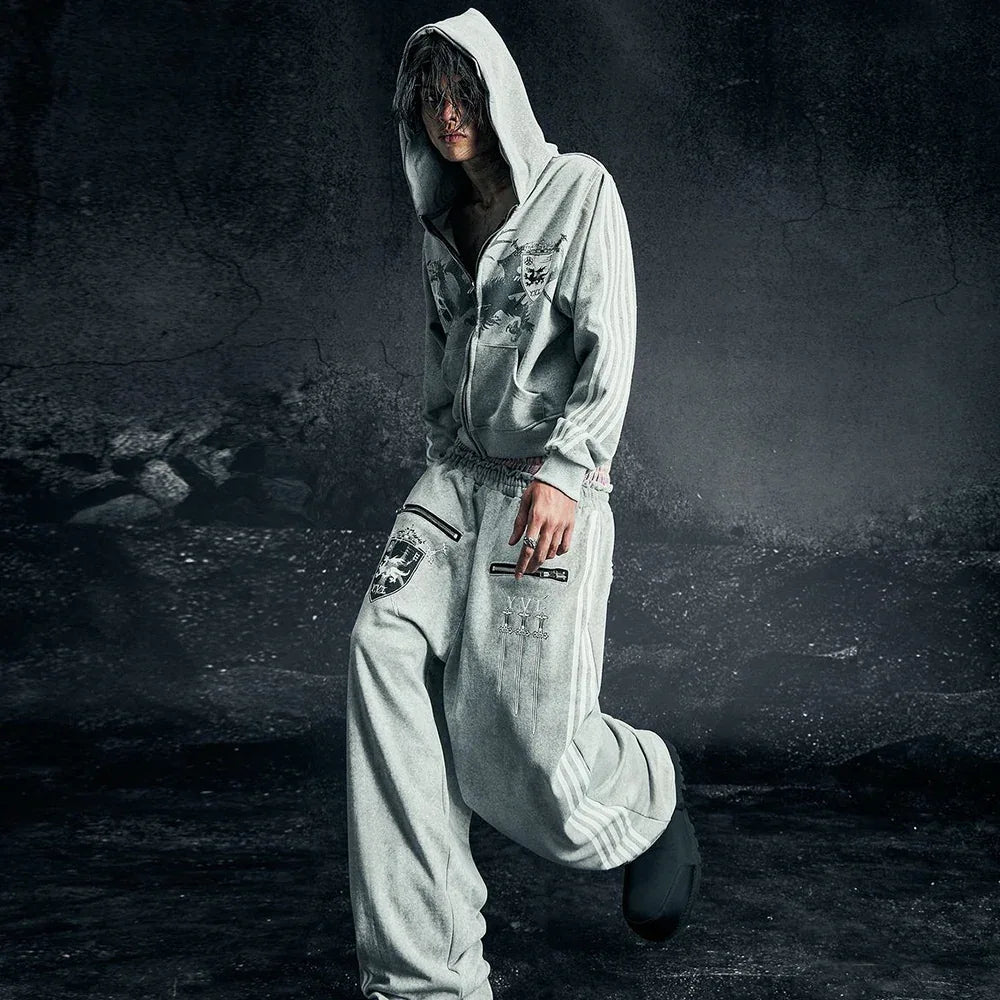 COZY  Knight Club Waxed Pants グレー ROYAL KNIGHT CLUB WAXED - SWEATPANTS