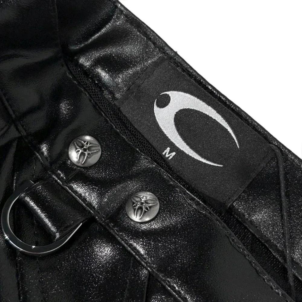 COZY WORLDWIDE Product Page - 005 Chaos Dream Leather Skirt Pants