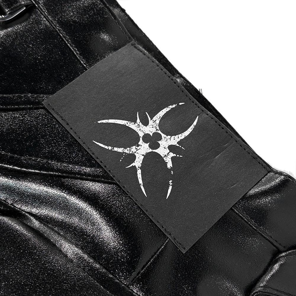 COZY WORLDWIDE Product Page - 005 Chaos Dream Leather Skirt Pants