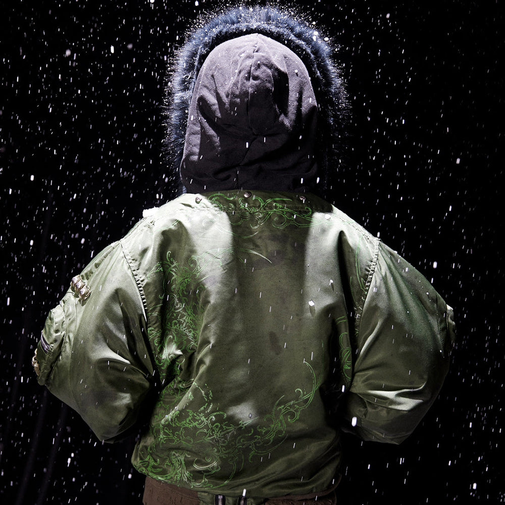 Cozy Chaos Olive Reversible Bomber Jacket