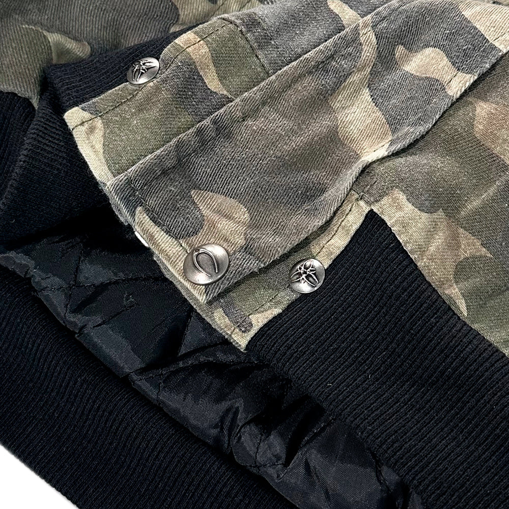 Chaos Dream Waxed Camo Bomber Jacket