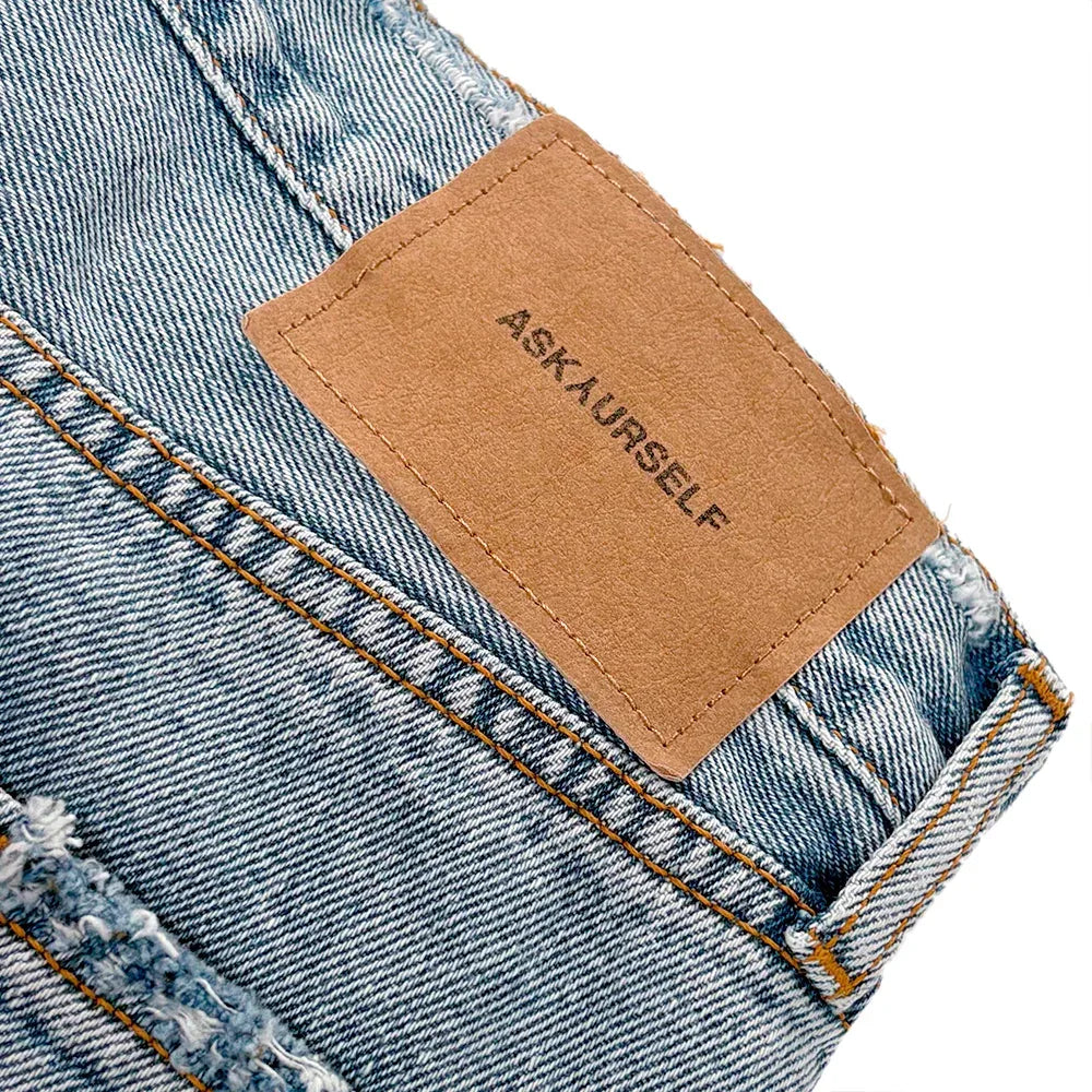 ASKYURSELF (アスクユアセルフ)商品ページ - Frayed Baggy Jeans