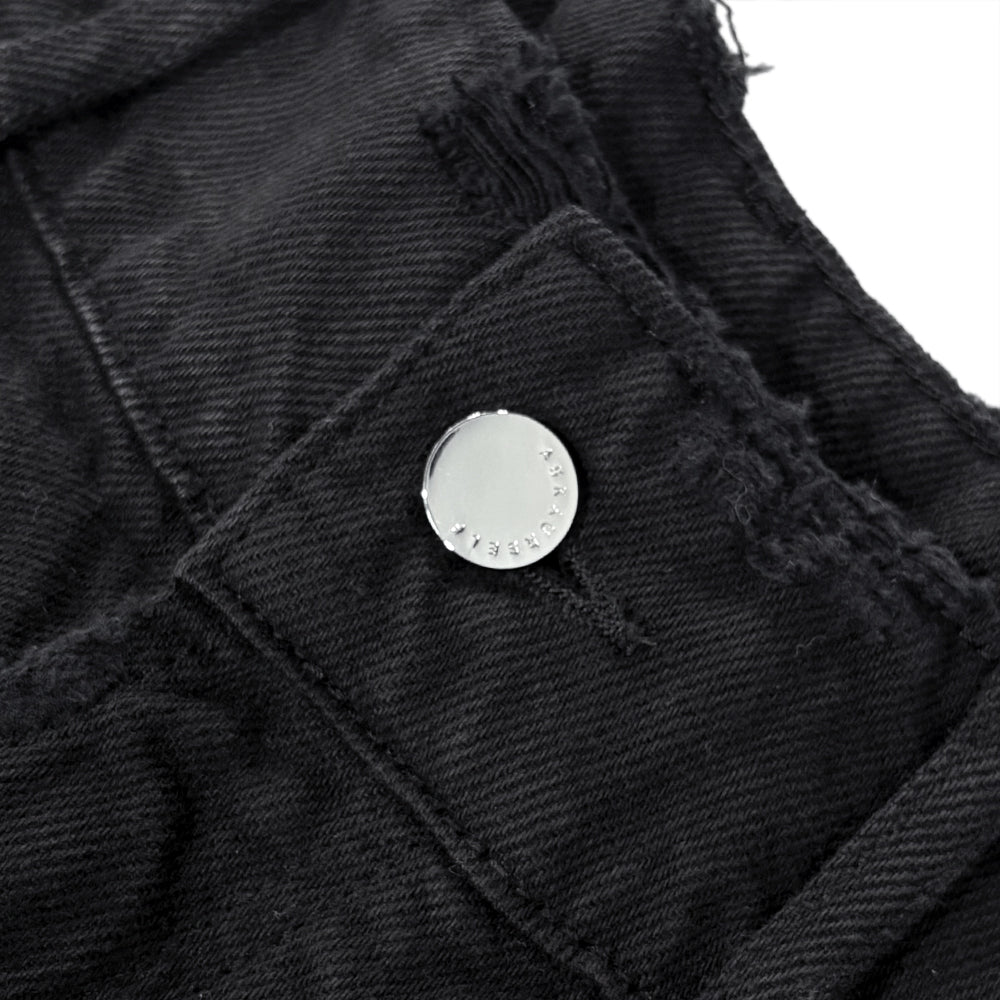 Frayed Baggy Denim Shorts