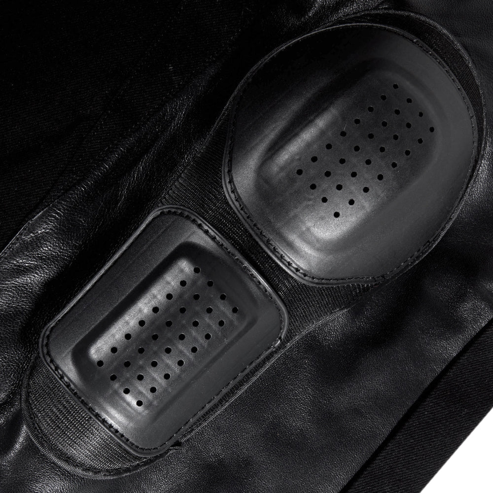 Nocturne Leather 3/4 Capri Padded Denim