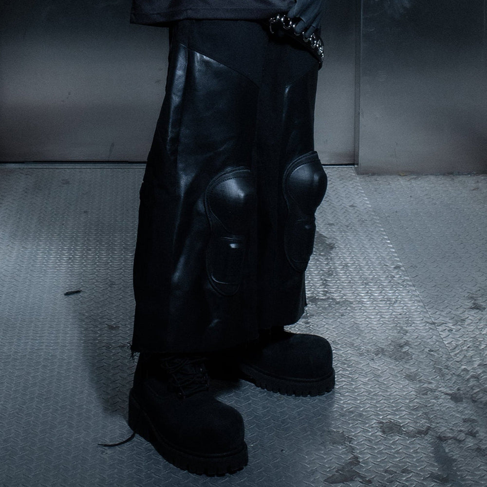 Nocturne Leather 3/4 Capri Padded Denim