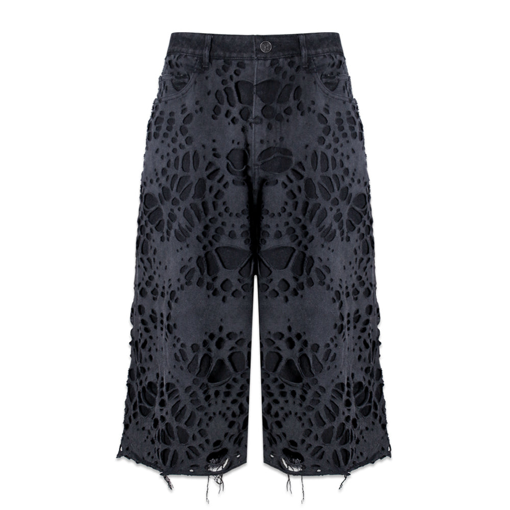 Burnedweb 3/4th Capri Denim