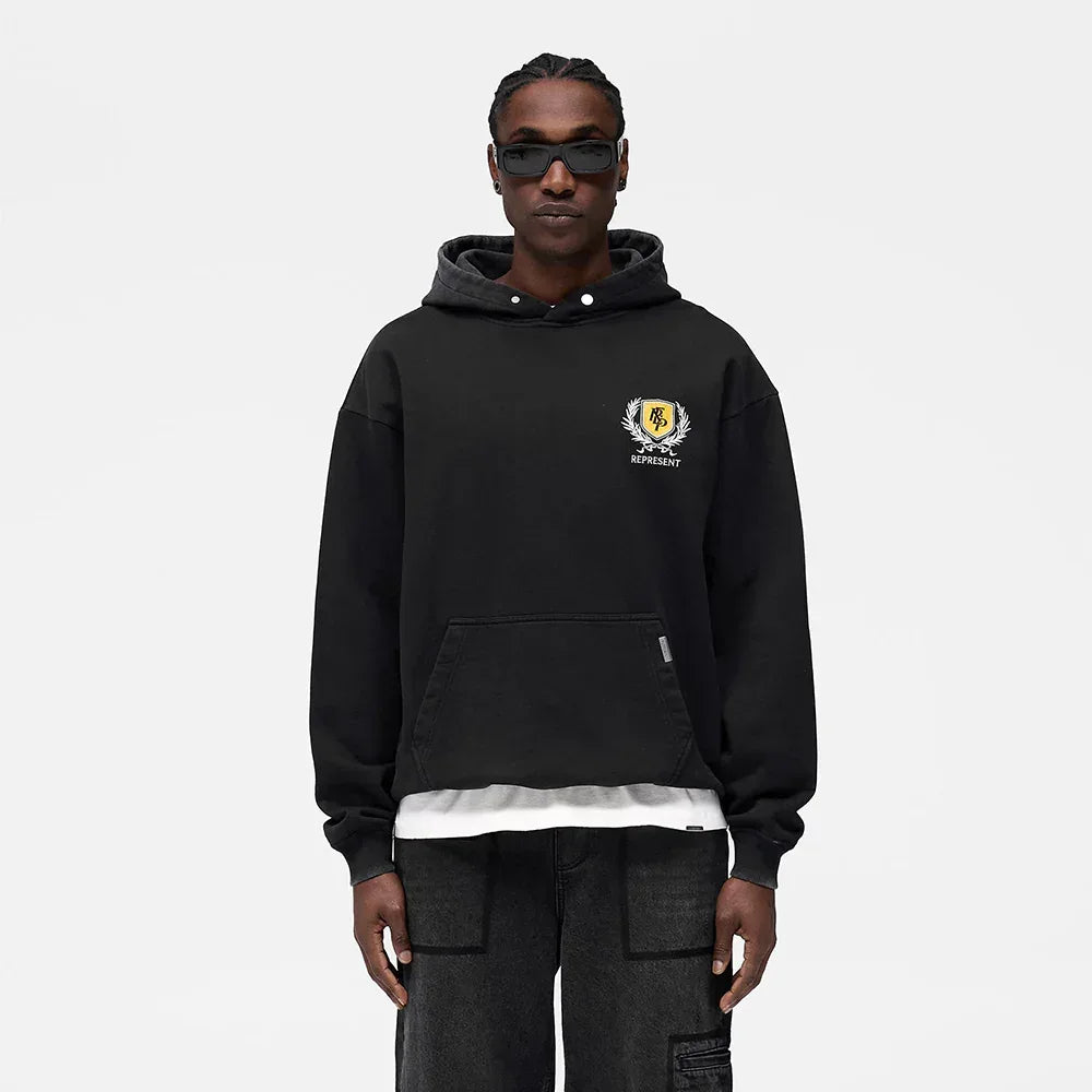 Represent Crest Hoodie - REPRESENT - VENTURER