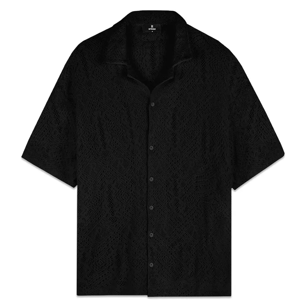 All Over Crochet Shirt - REPRESENT - VENTURER