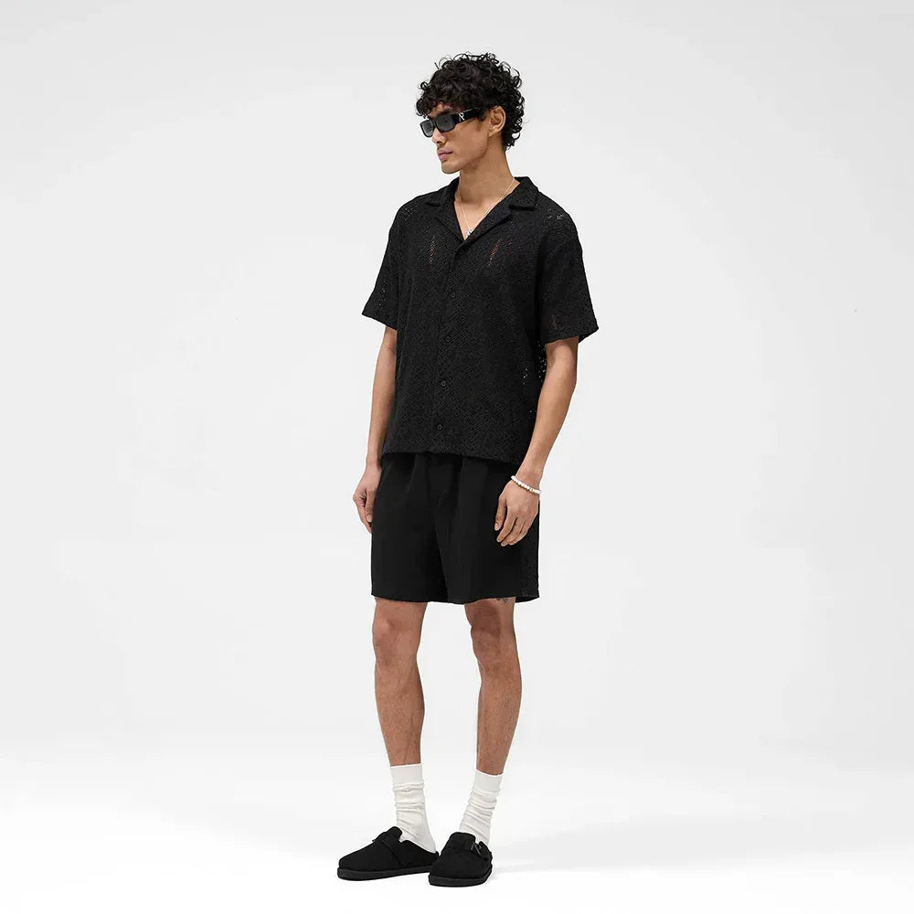 All Over Crochet Shirt - REPRESENT - VENTURER