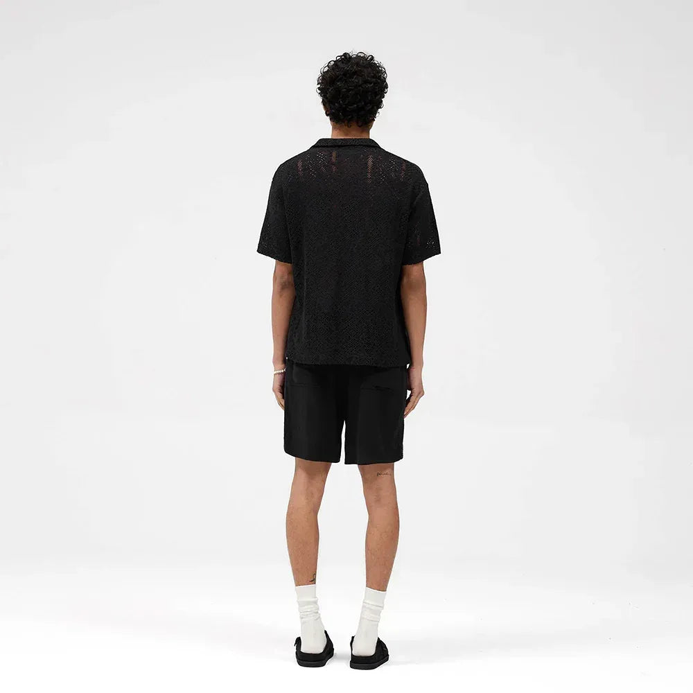 All Over Crochet Shirt - REPRESENT - VENTURER