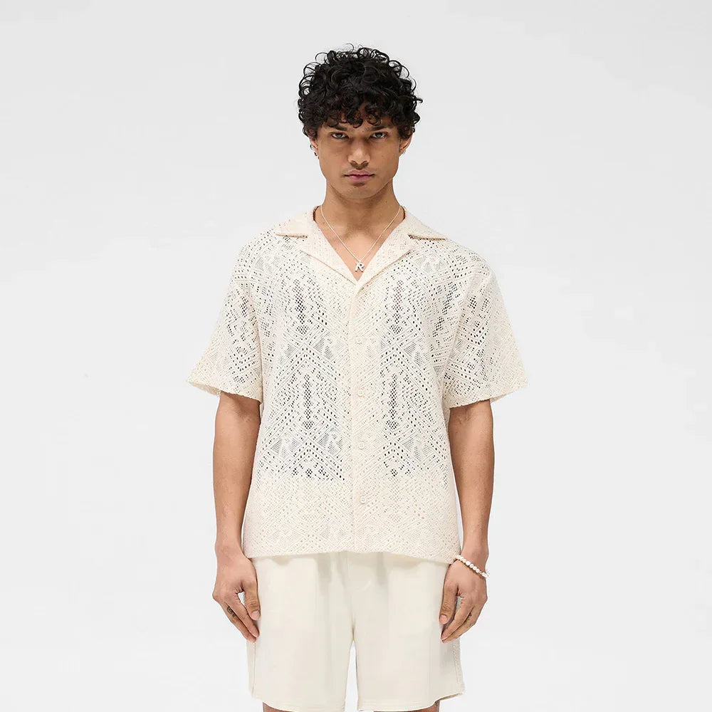 All Over Crochet Shirt - REPRESENT - VENTURER