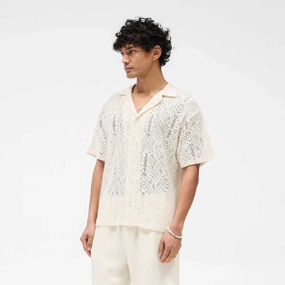 All Over Crochet Shirt - REPRESENT - VENTURER