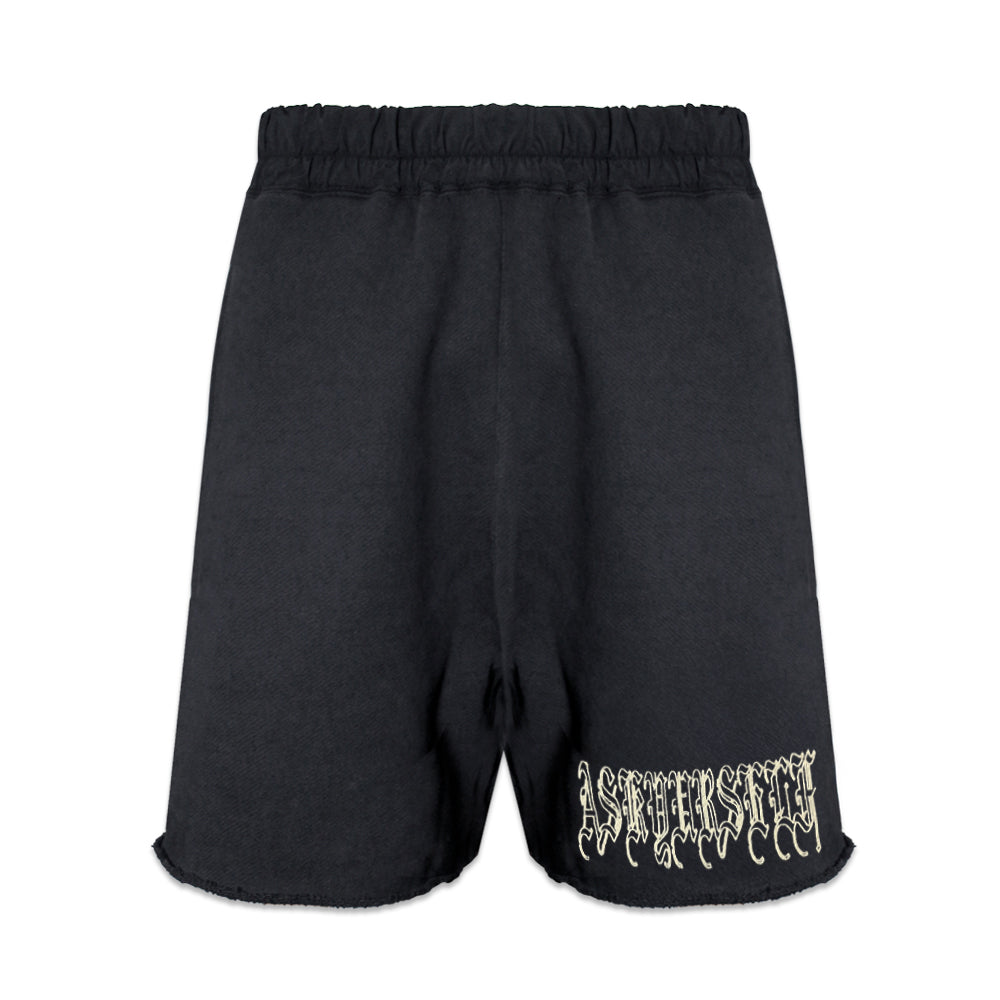 Goth Raw Fleece Shorts