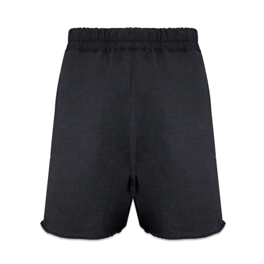 Goth Raw Fleece Shorts