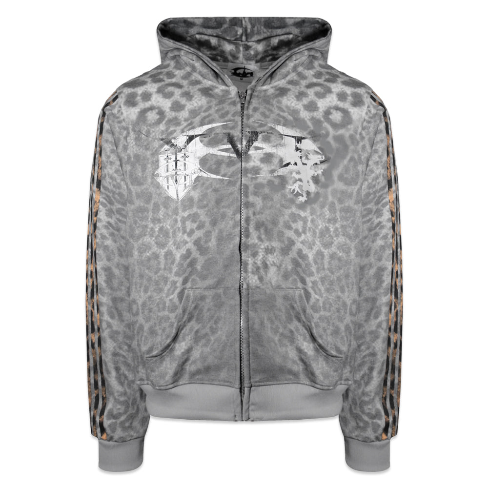 Leopard Royal Knight Club Waxed Hoodie