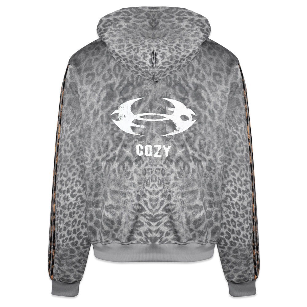 Leopard Royal Knight Club Waxed Hoodie