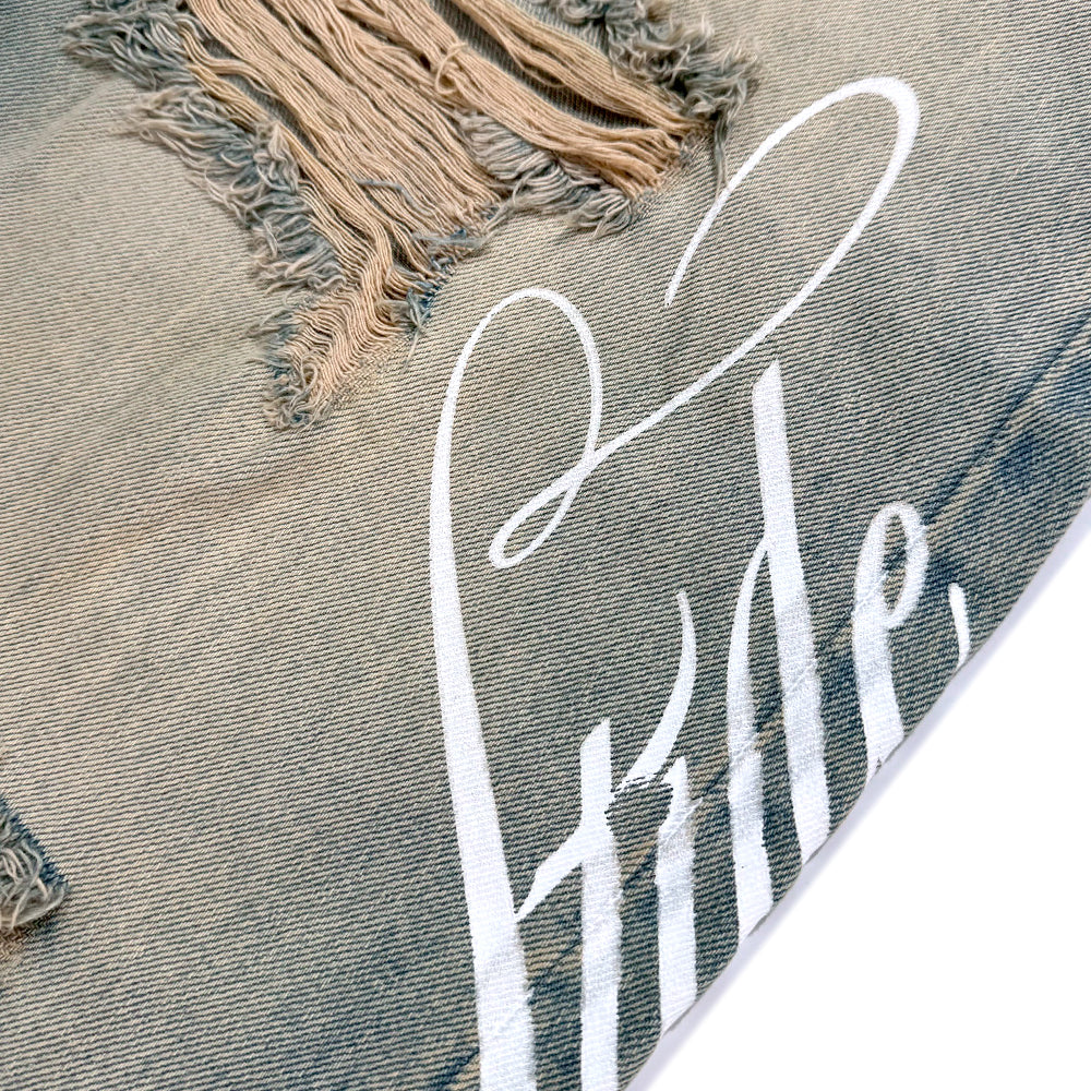 Lifestyle Vintage Waxed Baggy Jeans