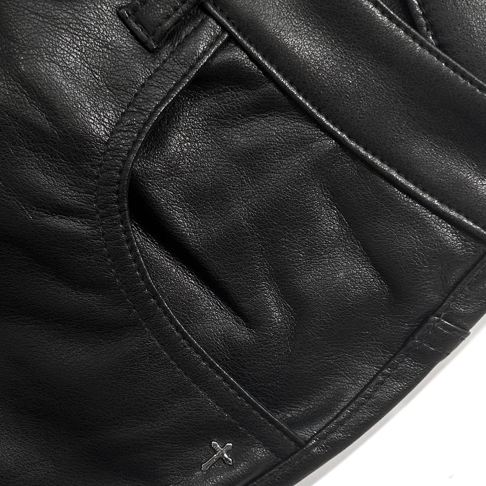 Faux Leather Cargo Pants V2