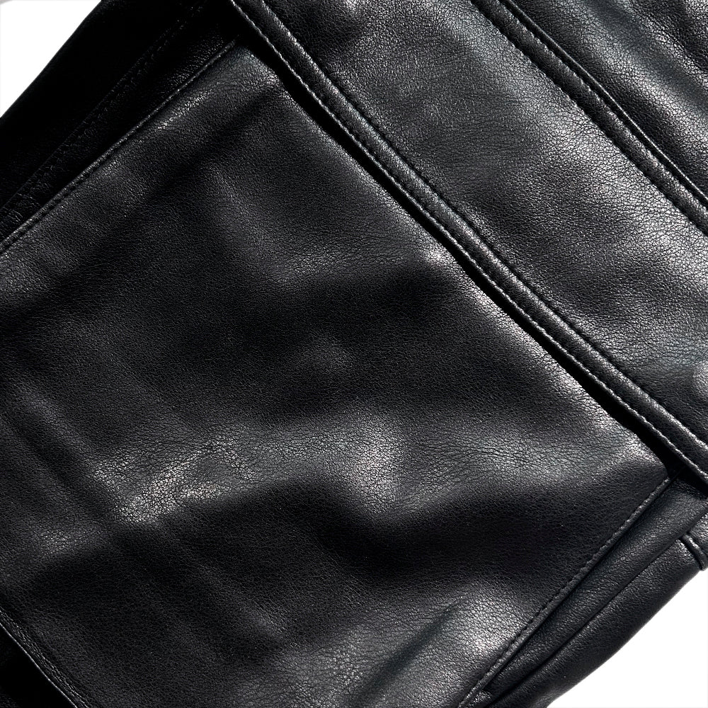 Faux Leather Cargo Pants V2